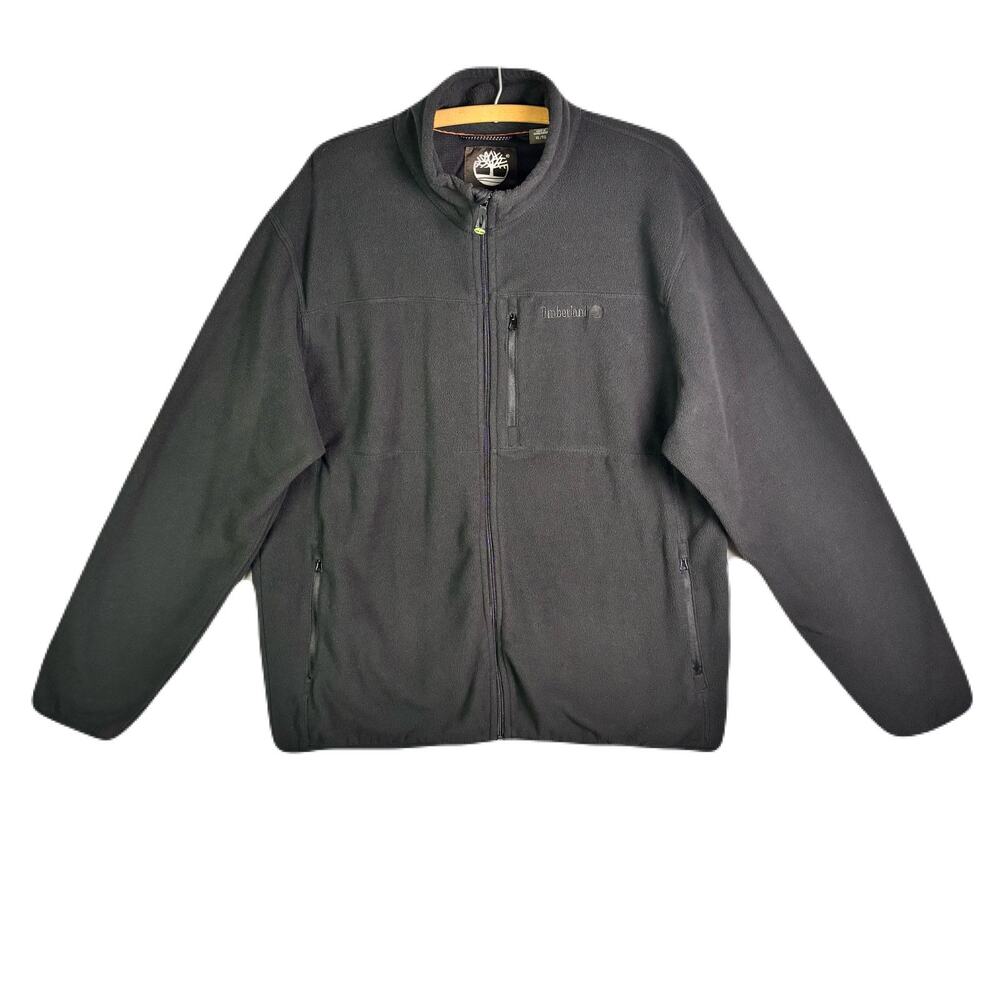 TIMBERLAND Black Full -Zip Fleece Jacket Men’s Size XL